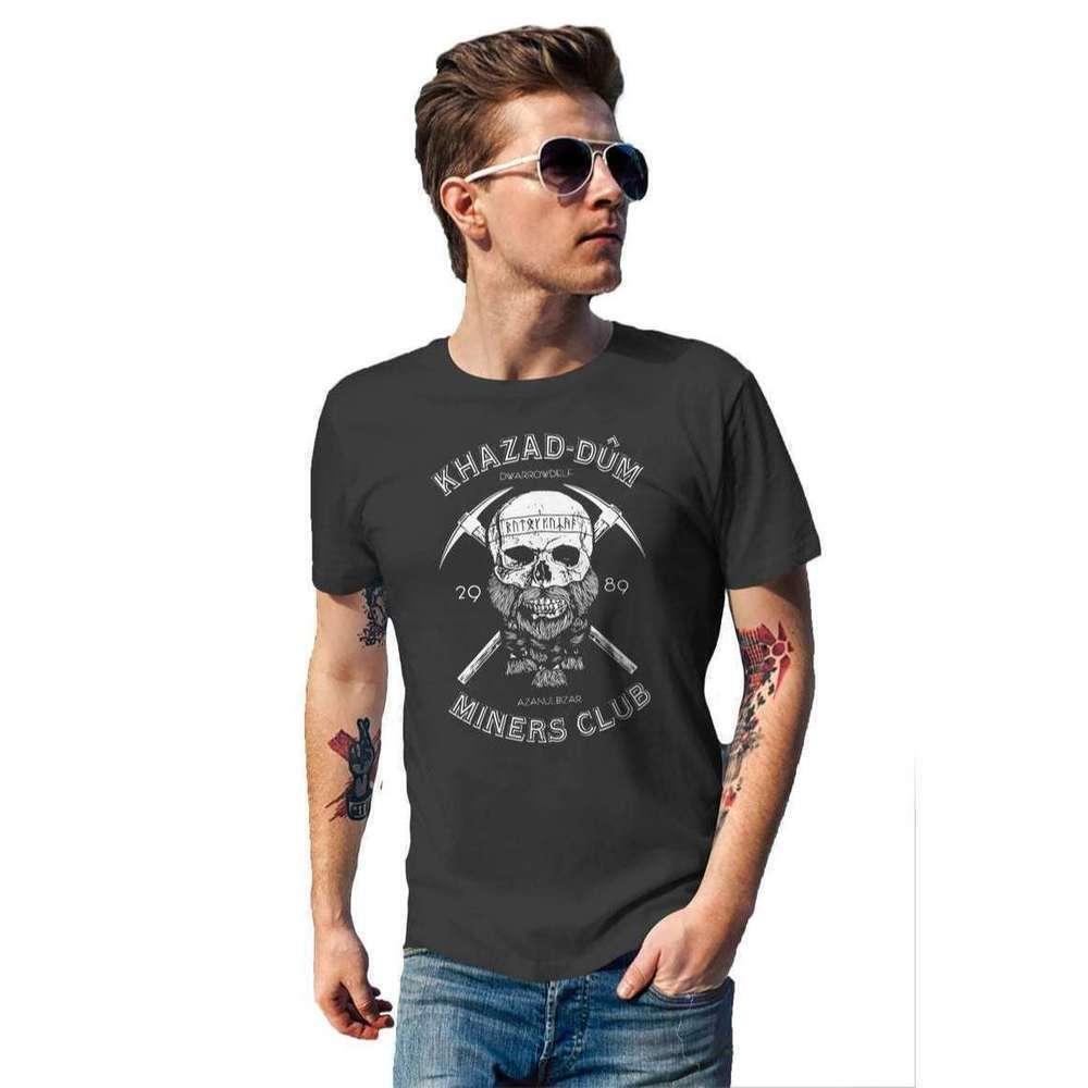 Khazad Dum Miners Club Lord Of The Rings Middle Earth Fan T-Shirt